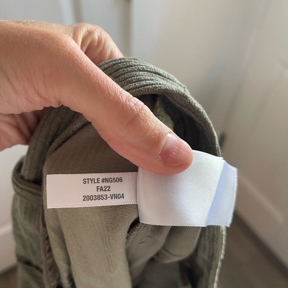 Madewell Corduroy Taper High Rise Pants Distant Surplus - 12 - Picture 9 of 9
